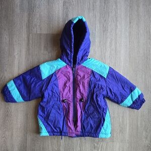 Kids Colorful Hooded Jacket